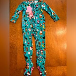 Posh Peanut Hello Kitty® Halloween Footie Ruffled Zippered One Piece